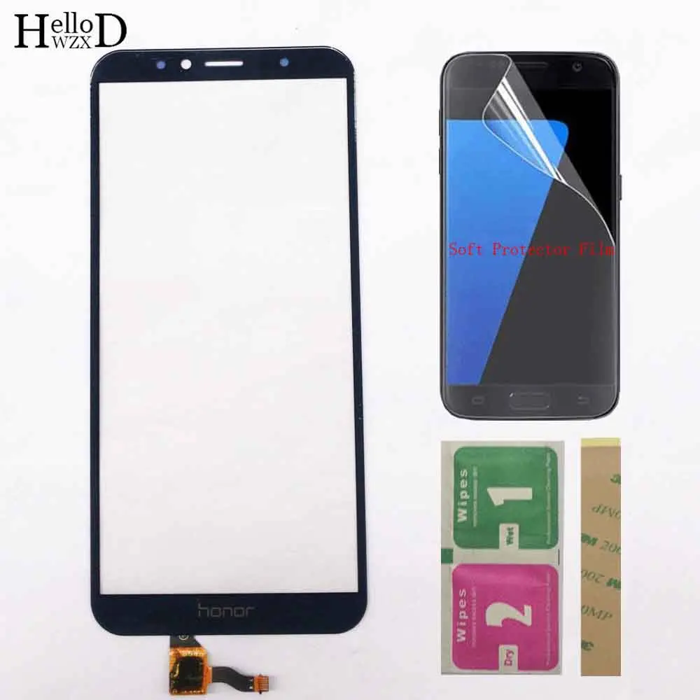 Darkblue Мобильный сенсорный экран панель для huawei Honor 7A Pro AUM-L29 Honor 7C AUM-L41 сенсорный экран дигитайзер Датчик внешняя стеклянная панель салфетки - Цвет: Darkblue