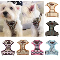 dog harness and leash set pet nylon vest for small dogs puppy poodles chihuahua yorkshire vest soft printed dog product 6 colors