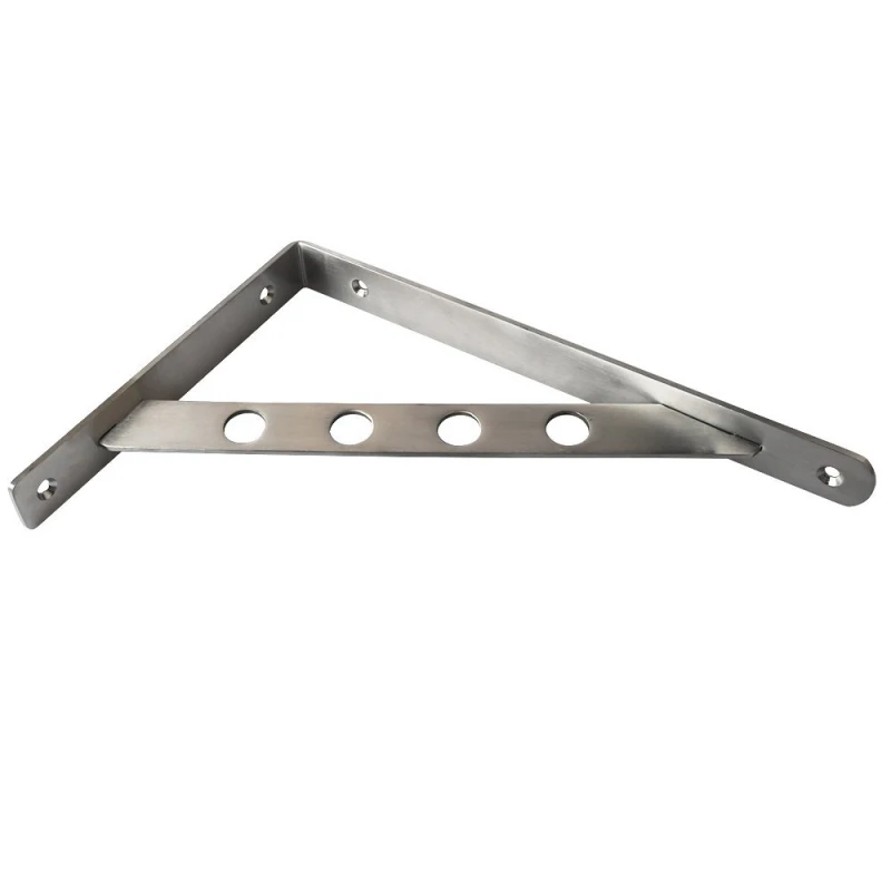 L-образный треугольный угловой кронштейн для полки из прочной нержавеющей стали
