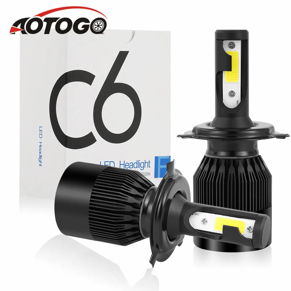 2 шт. автомобисветильник светодиодные лампы H4 H7 H11 H1 H8 H9 9005 9006 COB|Передние LED-фары