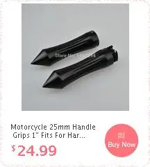 Коричневый 7/8 ''руль рукоятка W/открытый бар для Honda Suzuki Kawasaki Triumph Royal Enfield Кафе Racer Bobber Clubman на заказ
