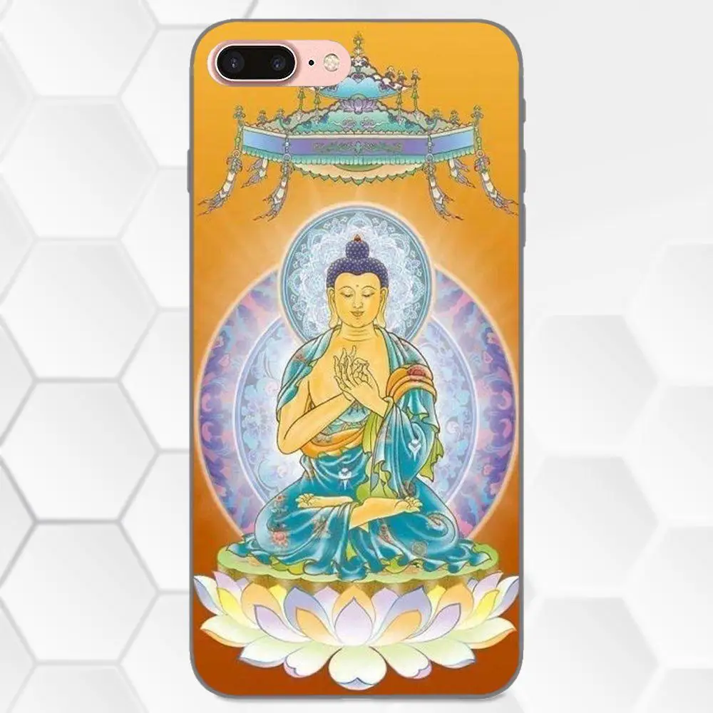 Ретро Галактический Будда Гаутама для Apple iPhone 4 4S 5 5S SE 6 6S 7 8 Plus X XS Max XR мягкий чехол