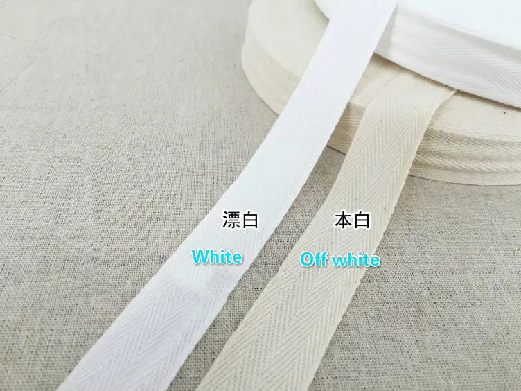 50Yard/Lot Canvas Herringbone Twill Cotton Ribbon Tape 2.5CM Webbing Bias Binding Lace Belts Straps For DIY Bag Craft Material | Дом и сад