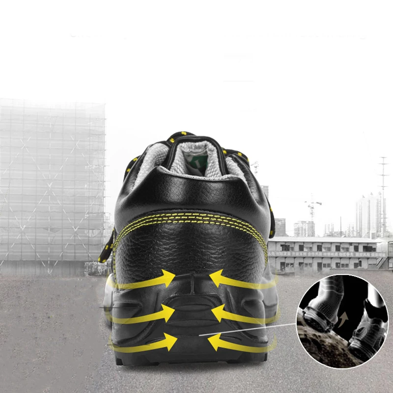 Стальная безопасная обувь мужская Строительная электроизоляционные сапоги со