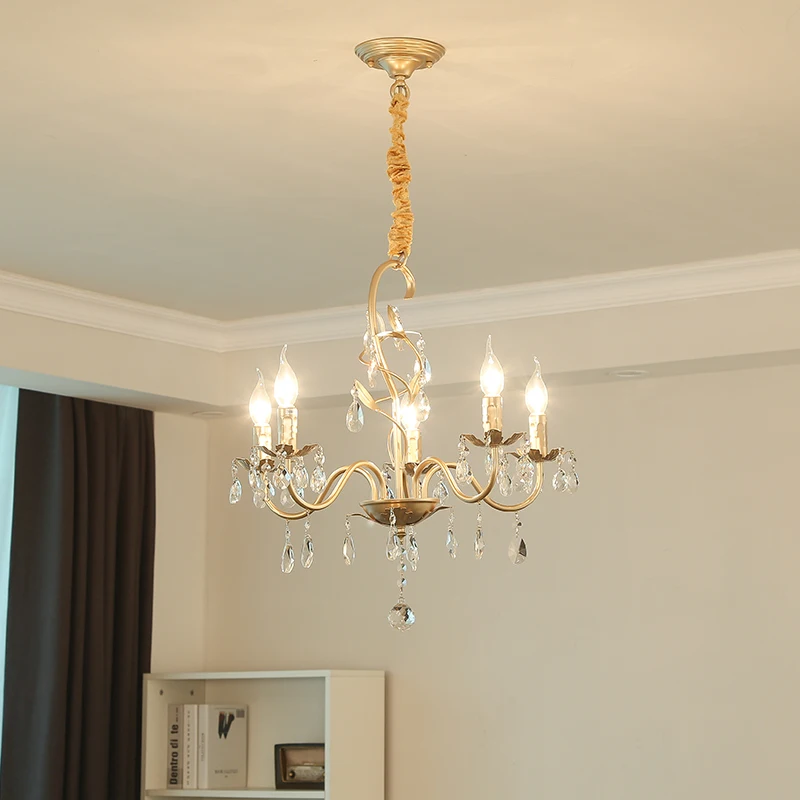 Современные хрустальные золотые потолочные светильники K9 светодиодный