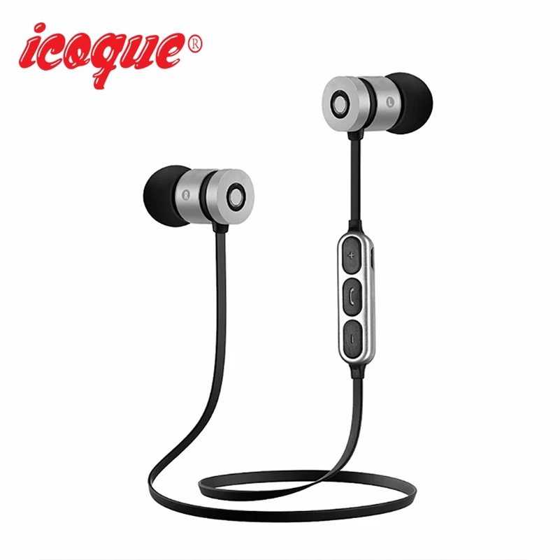Icoque магнит Hi Fi наушники Bluetooth беспроводные с микрофоном для телефона Xiaomi samsung iPhone вкладыши стерео
