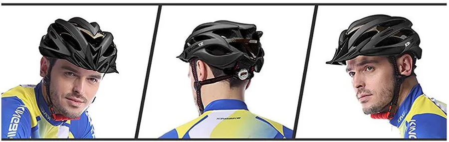 KINGBIKE велосипедный шлем матовый черный сверхлегкий MTB In-mold велосипедный шлем с козырьком дышащий дорожный горный открытый велосипедный шлем