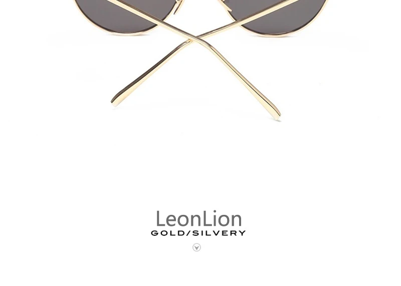 LeonLion, Зеркальные Солнцезащитные очки кошачий глаз, женские винтажные металлические светоотражающие очки для женщин, фирменный дизайн, Gafas De Sol Mujer