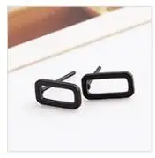EK937 black 18 стилей Bijoux минималистичные крошечные Pendientes LOVE Luck 8 треугольные круглые серьги-гвоздики геометрической формы для женщин модные ювелирные изделия oorbellen - Окраска металла: EK937 black