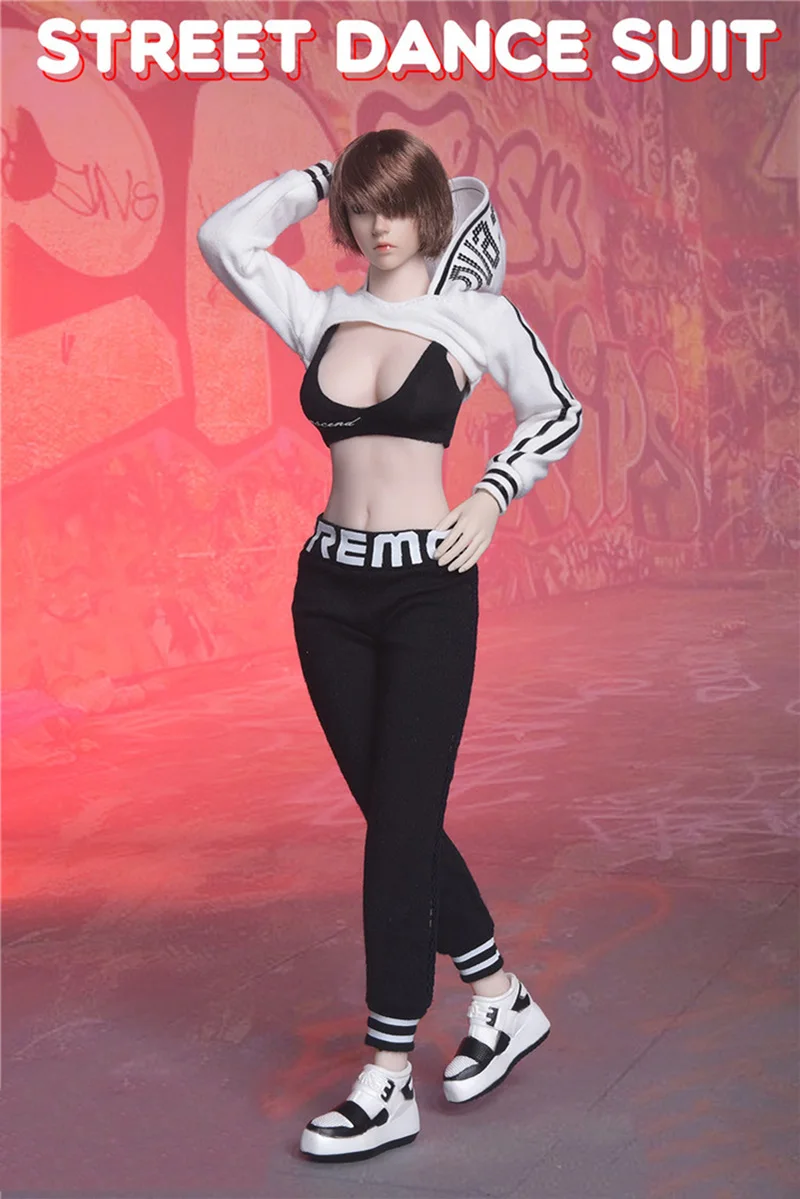 Сексуальная мода Fire Girl игрушки 1/6 FG059 костюм для уличного танца комплект одежды с обувью для 1" Женщины PH кукла экшн фигурка тела