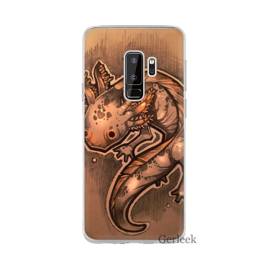 Чехол для Samsung Galaxy A3 A5 A6 A8 Plus 2015 2016 2017 2018 милые животные Axolotl | Мобильные телефоны и