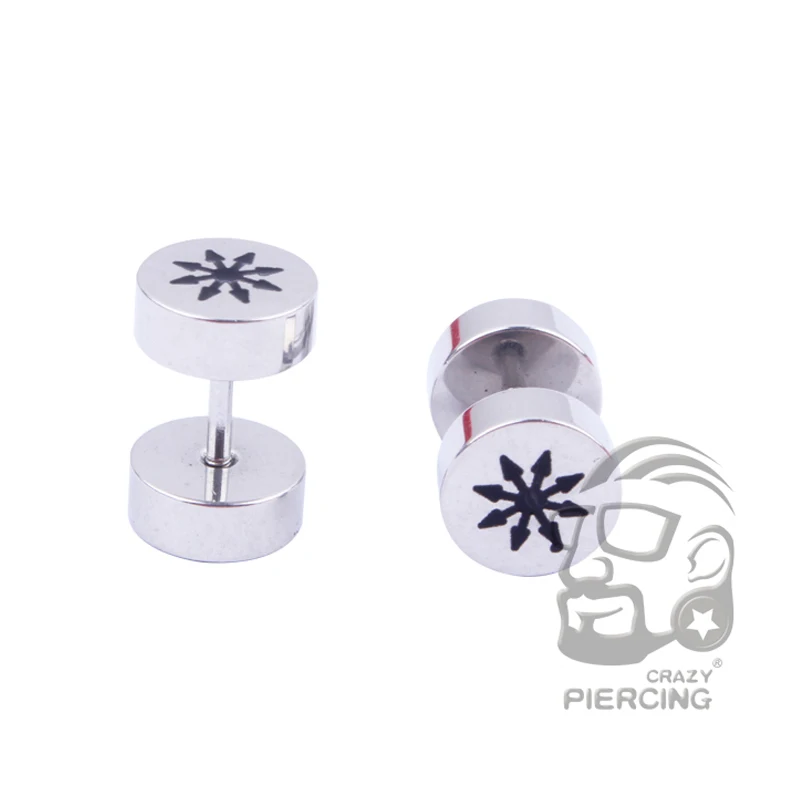 Лидер продаж модные круглые серьги штанги из нержавеющей стали|studs earrings fashion