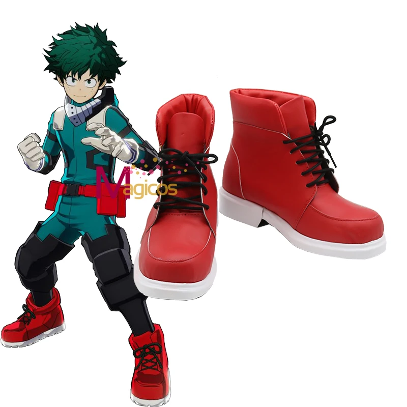 Shoes Аниме «My Boku No Hero Academy izku Midoriya»; костюм для косплея; Деку; костюм для единоборств; комбинезон; парик; обувь; костюмы - Цвет: Shoes