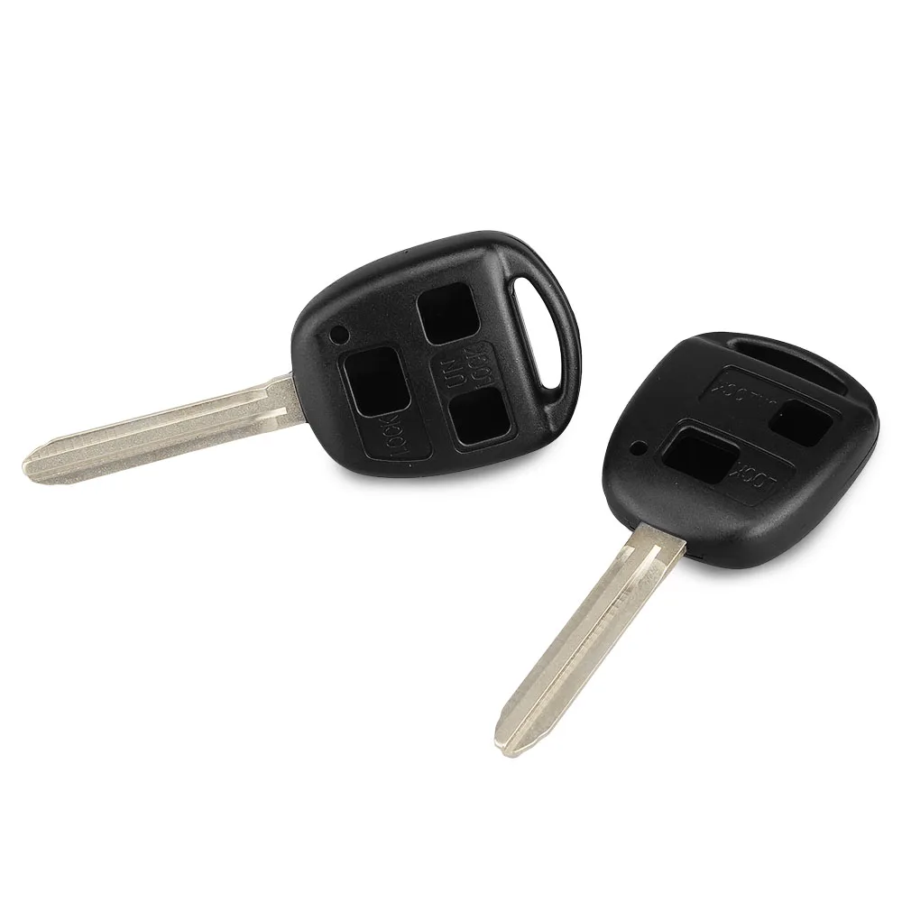 KEYYOU 2/3 BTN дистанционный Автомобильный Брелок чехол для TOYOTA CAMRY RAV4 Corolla Prado YARIS Прямая поставка