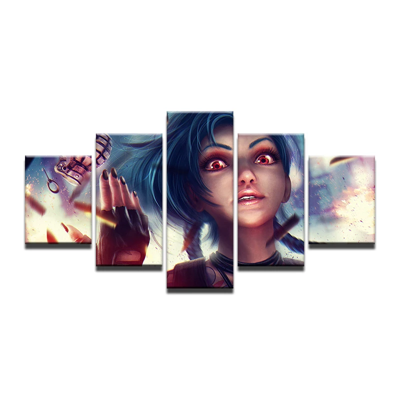 Модульная рамка для картин на холсте с принтом домашний декор стен 5 панелей Лига