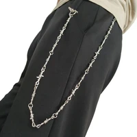 fashion men jewelry jean wallet chainwaist punk hook silver trousers pant belt chain jewelry keychain pant chain