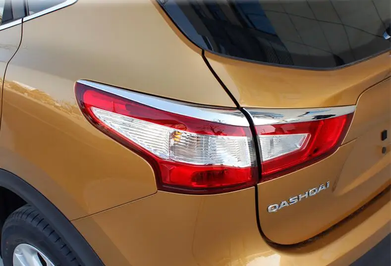 

Auto rear light trim, tail lamp strip exterior accessories for Nissan Qashqai 2015 2016,abs chrome, free shipping