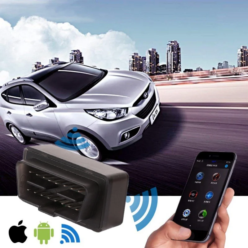 Мини WIFI ELM327 ElM 327 Wi Fi V1.5 OBD2 II автомобильный диагностический инструмент OBD 2 сканер