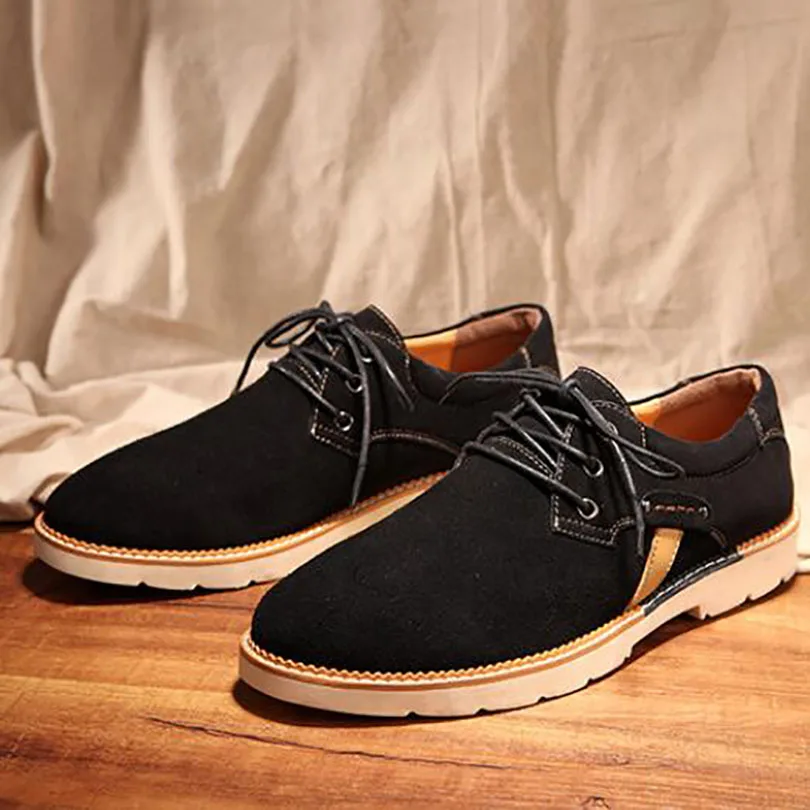 New Summer Casual Shoes Fashionable Gentlemen's British Retro Suede Size 7-13 Wine Red khaki Wear-Resisting Leisure | Обувь