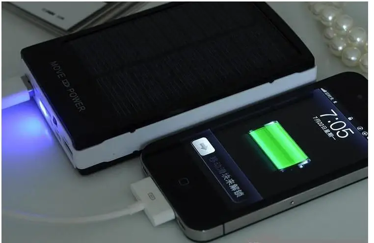50 шт./лот Высокая Емкость 30000 мАч Солнечной Энергии Power Bank dual USB Солнечное Зарядное