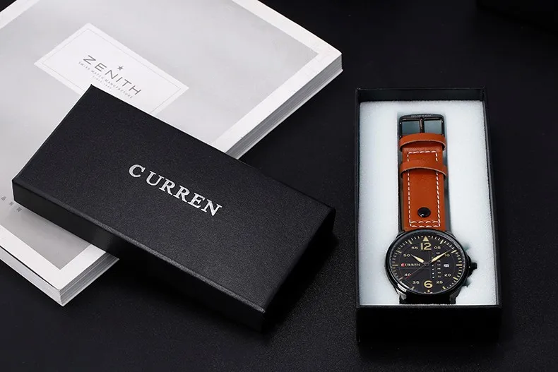 Curren оригинальной коробке наручные часы коробка для часы подарочной коробке
