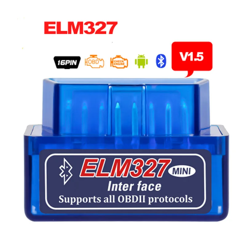 Высочайшего качества, Super Mini ELM327 Bluetooth, прошивка V1.5 с Pic1825K80 ЧИПом Obd2 диагностический прибор ELM 327 V1.5 с переключателем