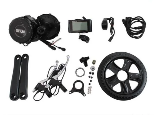 

e-bike motor 8fun Bafang Crank Mid motor BBS 48V 750W mid central drive electric bicycles conversion kit