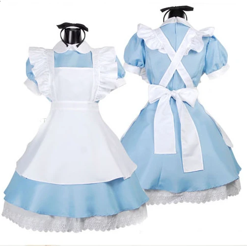 

2016 Alice in Wonderland fantasy lolita cosplay maid costume fantasy princess halloween costumes for women