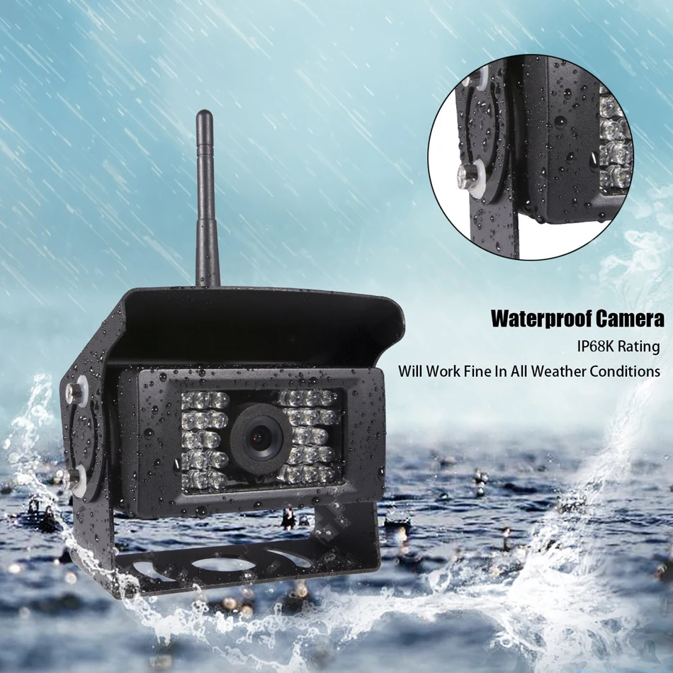 CCTV DC 12V 24V WiFi беспроводная камера заднего хода для грузовика RV Кемпер трейлер