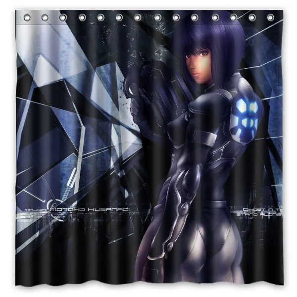 Водостойкая полиэфирная Штора для ванны Ghost in the Shell занавеска душа 180*180 см | Дом и