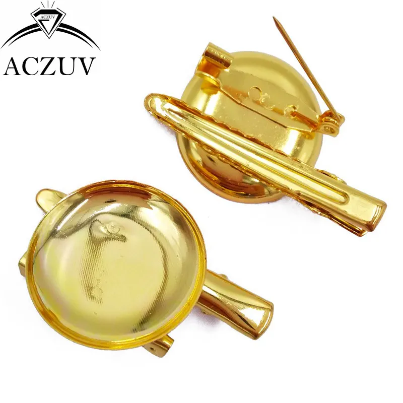 100 шт 25 мм Кабошон Установка Безель пустая брошь основа безопасности Шпилька