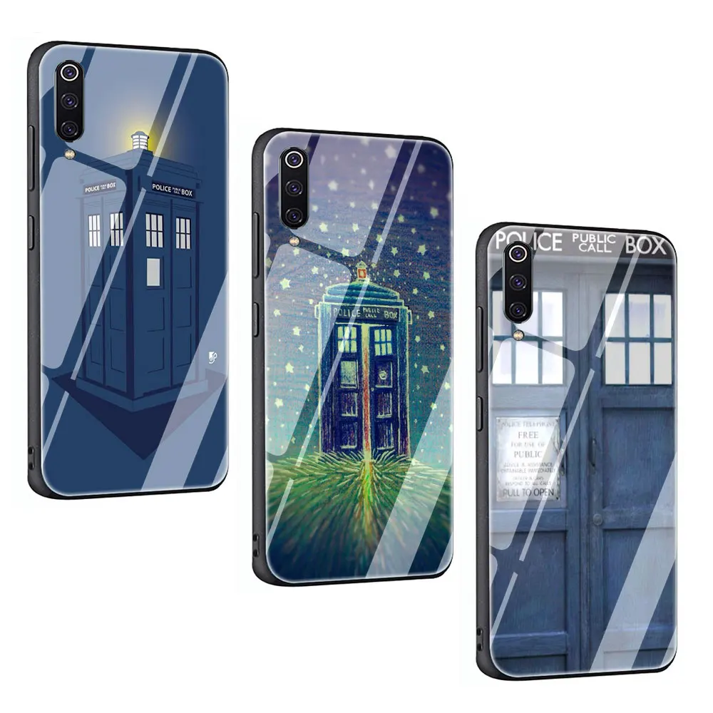 Защитный чехол Tardis из закаленного стекла для Xiaomi Mi 8 9 Redmi 4X 6A Note 5 6 7 Pro Pocophone F1 |