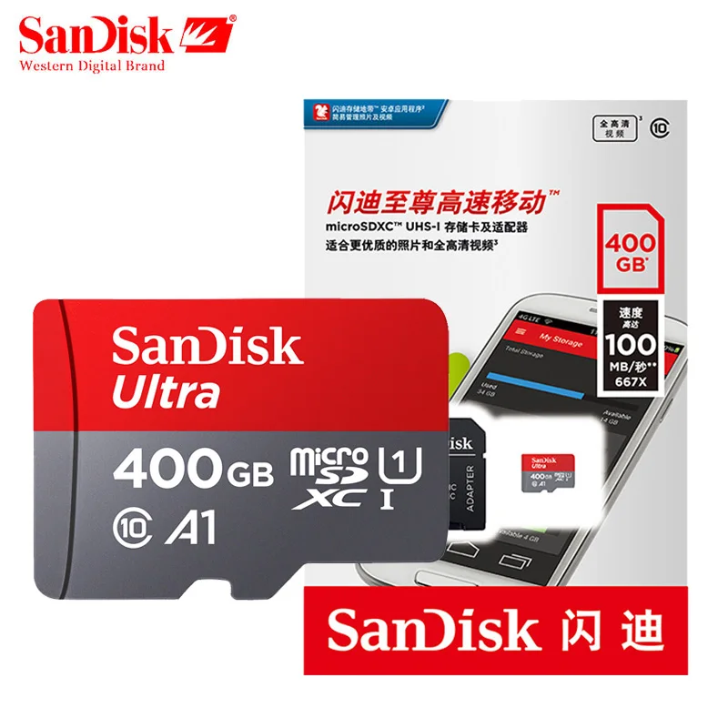 Карта памяти micro sd SanDisk UItra A1 Max 100 400 гб 128 ГБ 64 256 ГБ|Карты памяти| |