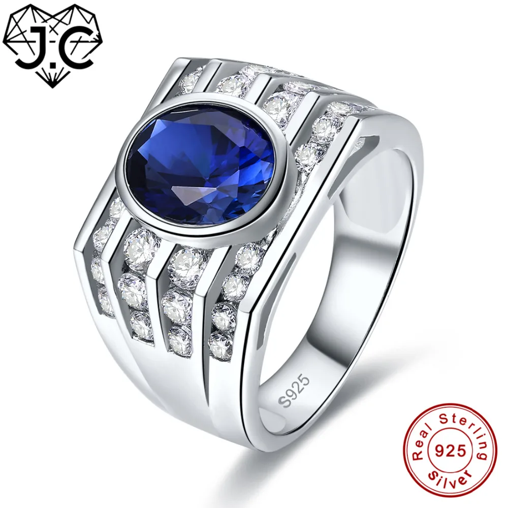 

J.C New Trendy Oval Cut Sapphire & Emerald White Topaz Solid 925 Sterling Silver Ring Size 7 8 9 10 Beautiful Women Fine Jewelry
