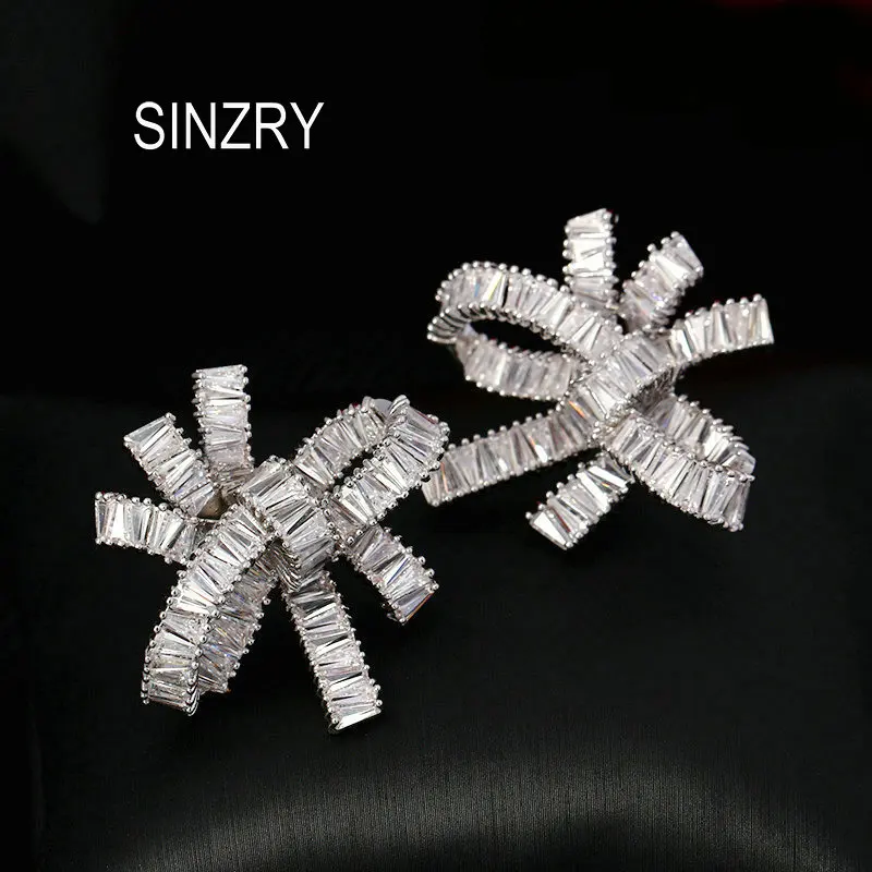 SINZRY горячая Распродажа антиаллергенные блестящие дизайнерские женские серьги