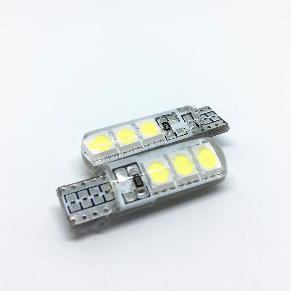 W5W светодиодный T10 194 2825 WY5W 6 SMD led силикагель водонепроницаемый клиновисветильник