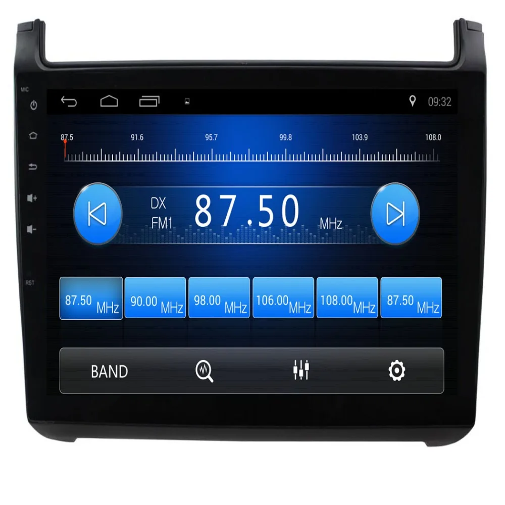 10," Android автомобильный DVD мультимедийный плеер gps для vw polo 2011 2012 2013 аудио автомобильный Радио Стерео Навигатор bluetooth