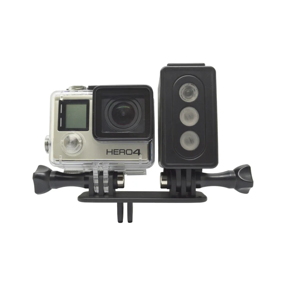 Подводный водонепроницаемый Светодиодный светильник для спортивной лампы для GoPro Session Go Pro Hero 6 5 4 SJCAM SJ4 Xiaomi Yi 4k mijia Action camera