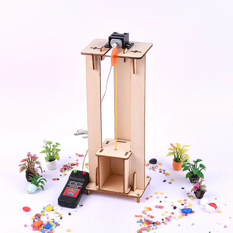 Новые сборки DIY Электрический подъемник детские развивающие игрушки эксперимент