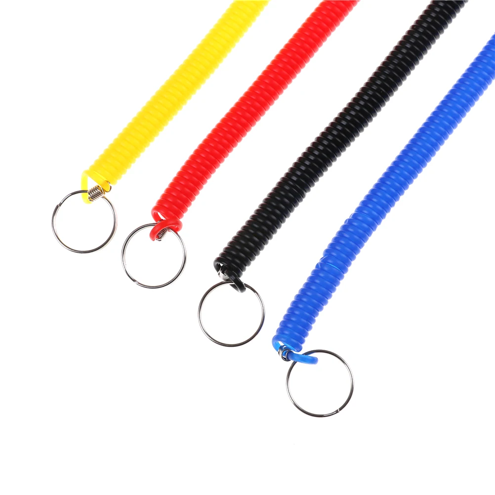Практичные выдвижные пластиковые эластичный брелок для ключей в виде троса