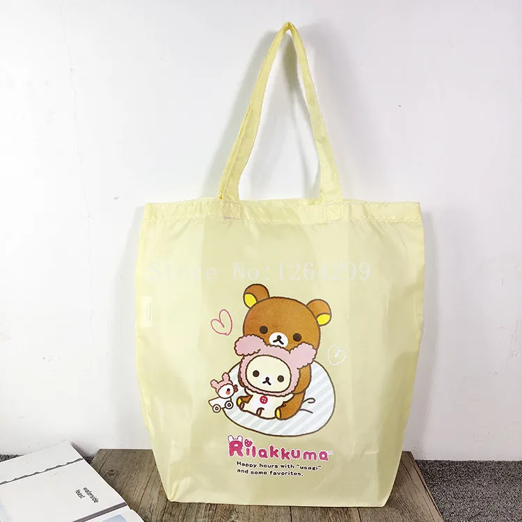 Новая мода Rilakkuma Девушки Женщины Складные хозяйственные сумки для детей Подарки