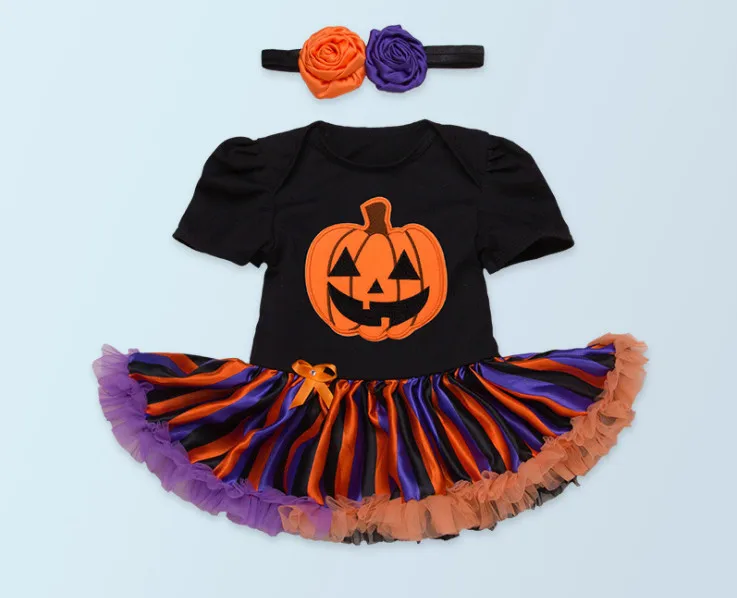 Новые подарки Комбинезоны на Хэллоуин платье для новорожденных высокое качество