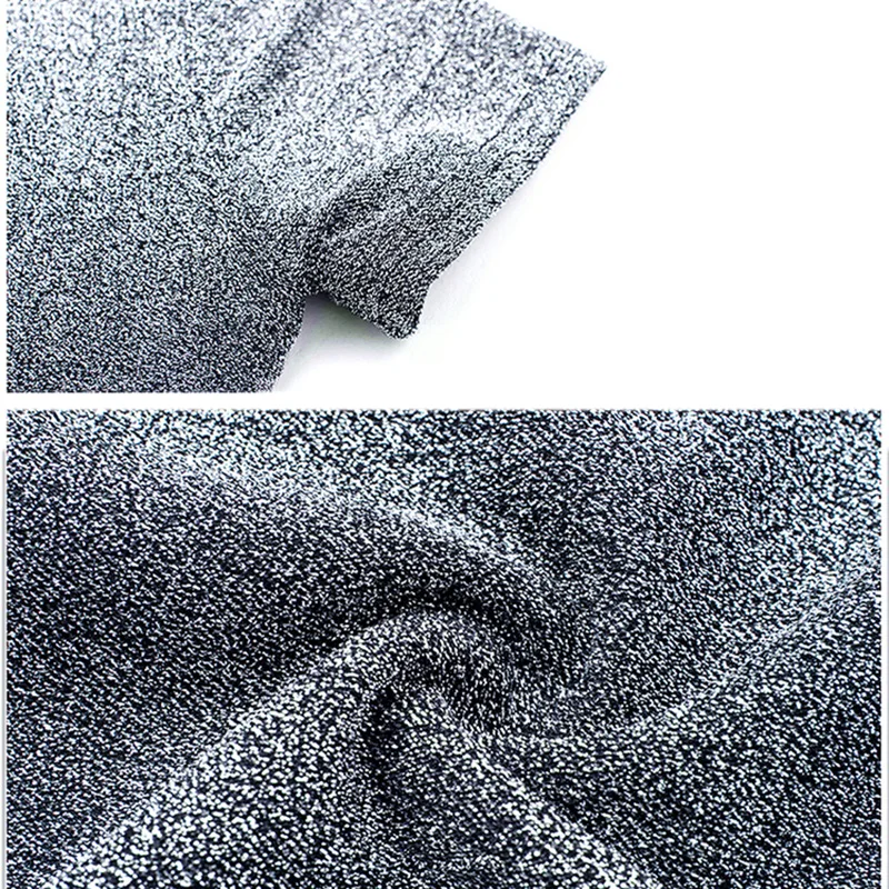 Сексуальные сетчатые футболки с люрексом женские топы модная Однотонная