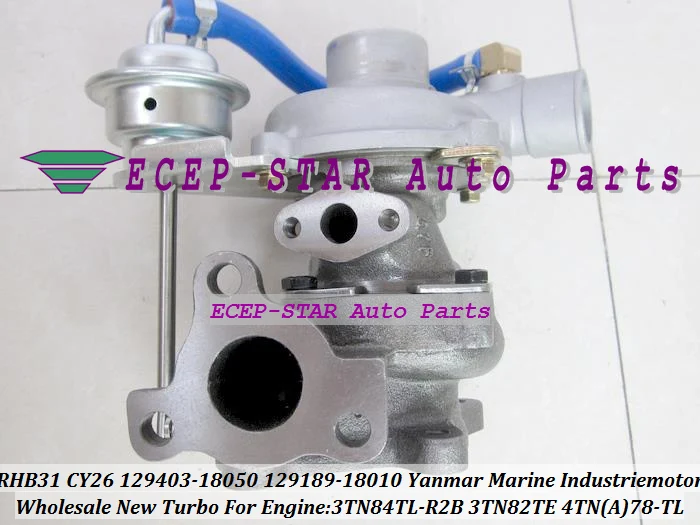 RHB31 CY26 MY61 VA 110021 129403 -18050 129189 -18010 Турбокомпрессор для Yanmar Marine Industriemotor 3TN82TE 3TN84TL 4TNA78-TL