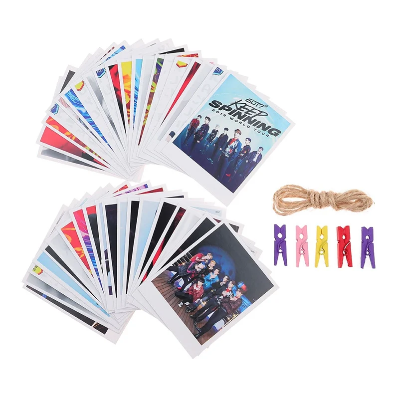 40 шт./компл. KPOP GOT7 альбом глаза на йо самодельный бумажный плакат фото карты Lomo карты фотостудии игрушек, для подарка, для фанатов Канцелярский набор