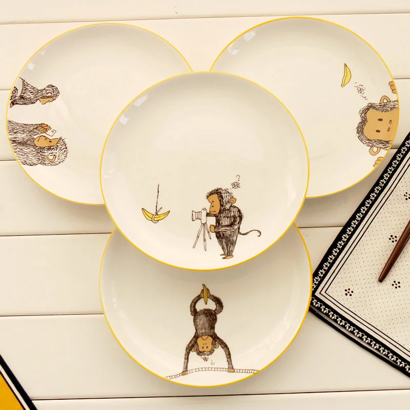 Высококачественные 8 дюймовые блюда и тарелки для западного стейка керамические