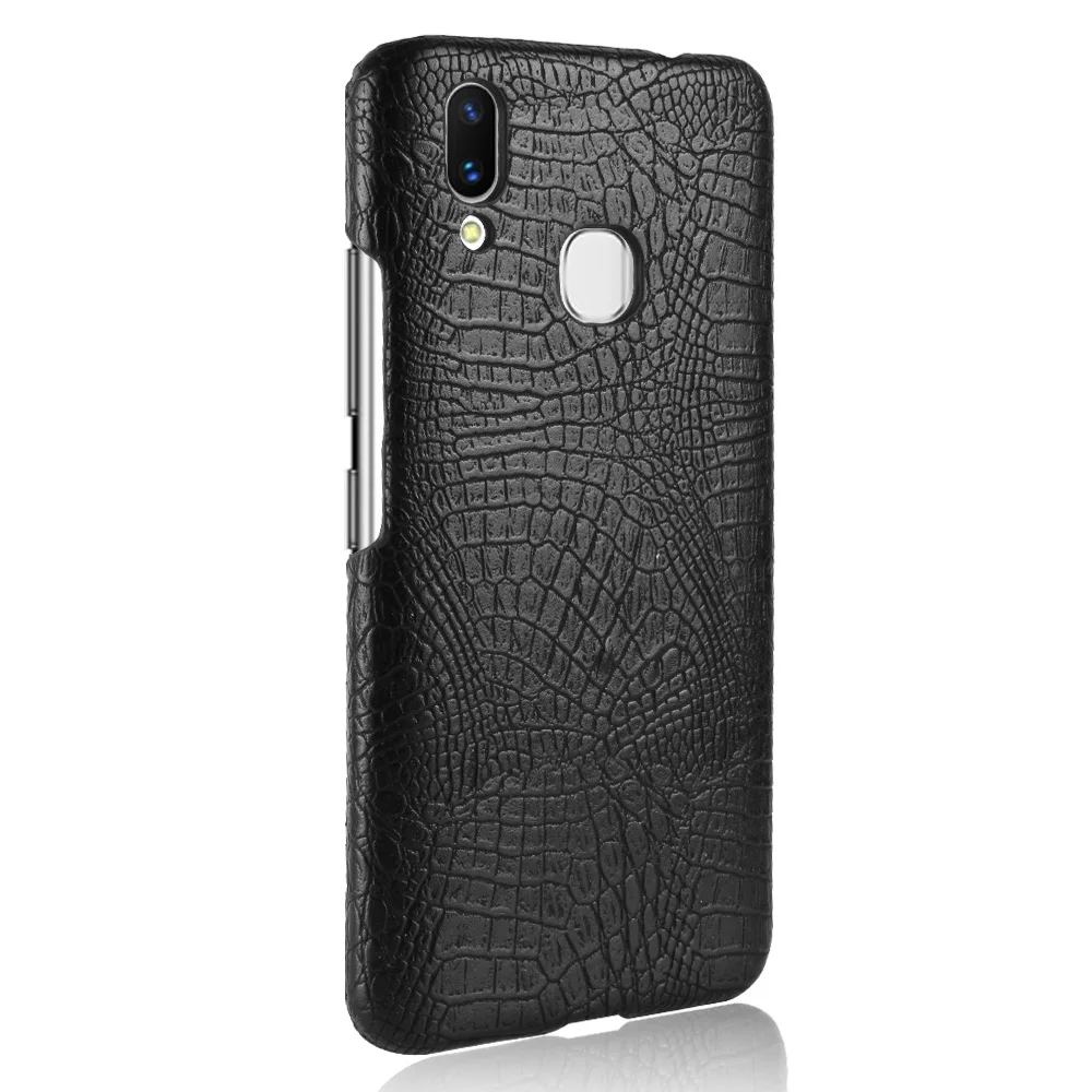 For Vivo X21 Case Slim Crocodile Skin Texture Leather Back Cover Hard Shield Smart Mobile Phone Protective Bag Shell Coque |