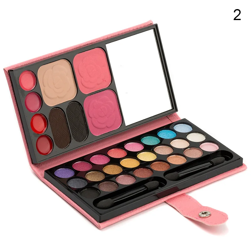 

Eyeshadow Palette 33 Colors Long Lasting Blush Lipstick Eyebrow Powder Portable for Women SSwell