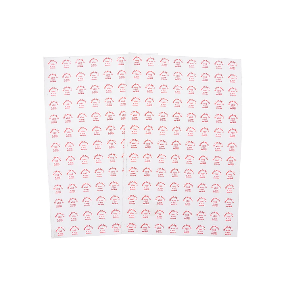 

208pcs/lot void if seal broken damaged Universal with years and months Warranty sealing label sticker