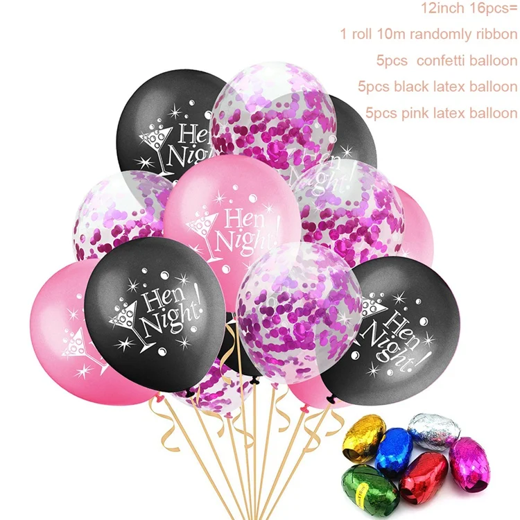 Hen Night 2 Yoeriwoo To Be Bridal Said Yaaas латексные шары Mr Mrs Свадебная команда Девичник вечерние украшения только что замужние - Цвет: Hen Night 2